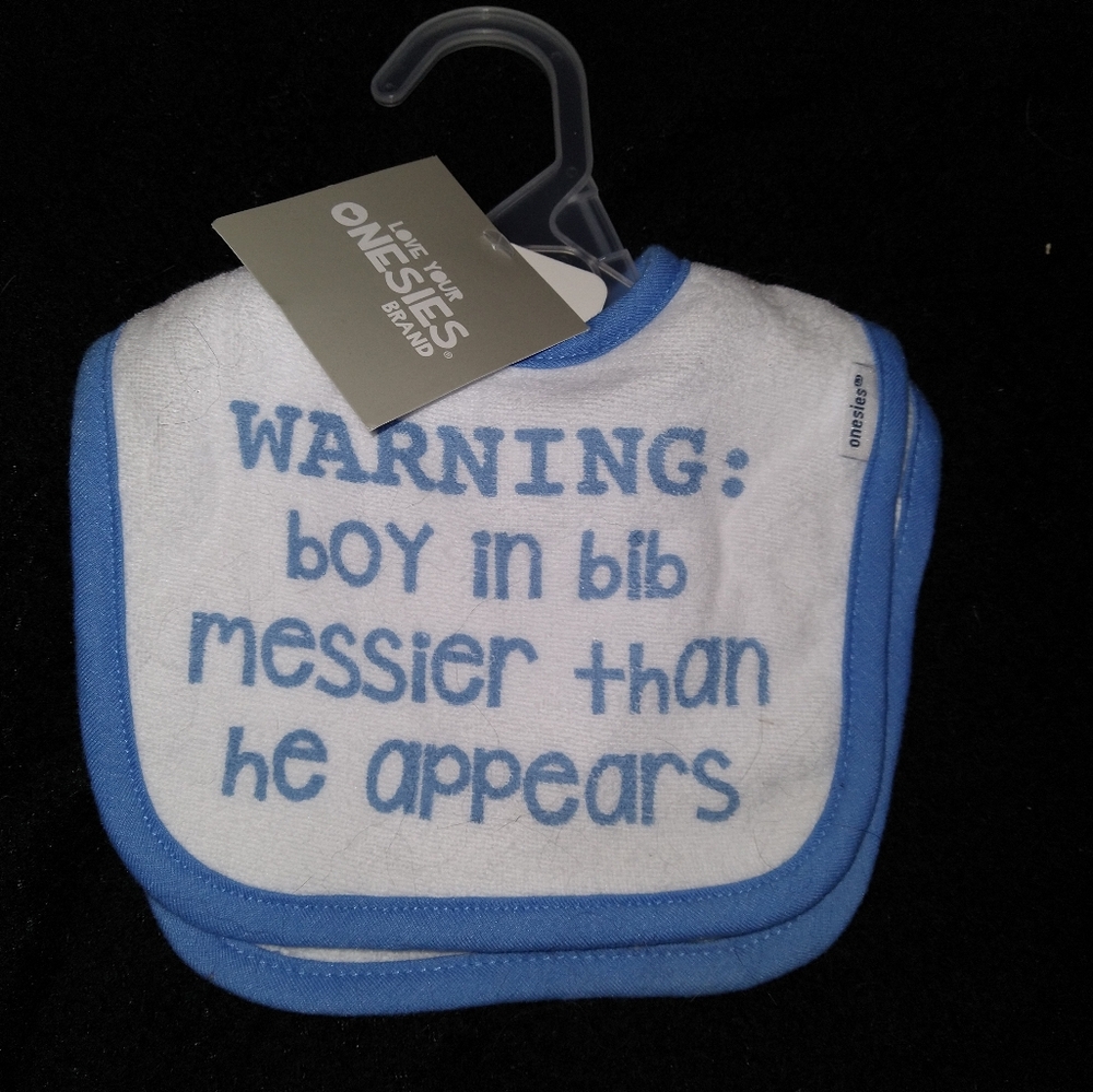 2 New Gerber Onesies Brand Baby Boy Bibs